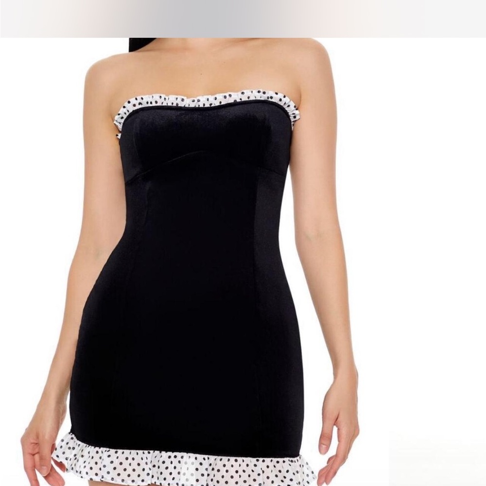 Forever 21 Black and White Polka Dot Mini Dress